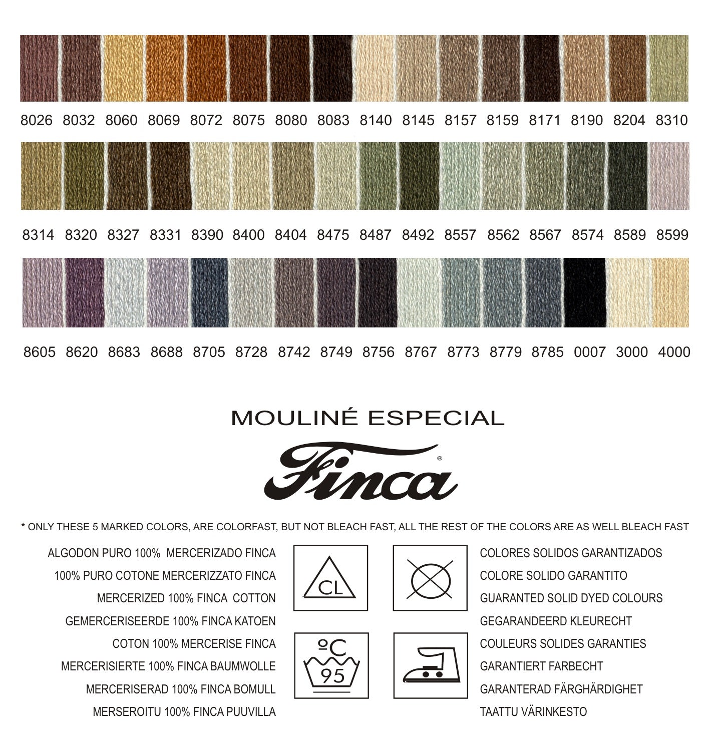 Presencia Finca Mouline Embroidery Floss in Black, Grey, White Shades8767 /  8 m in 2023
